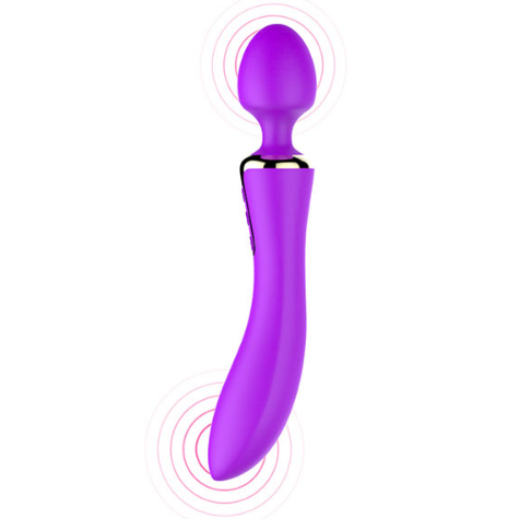 Dual Vibrators Power Strong Mult Speed Massager Wand Rechargeable Waterproof adult sex toys