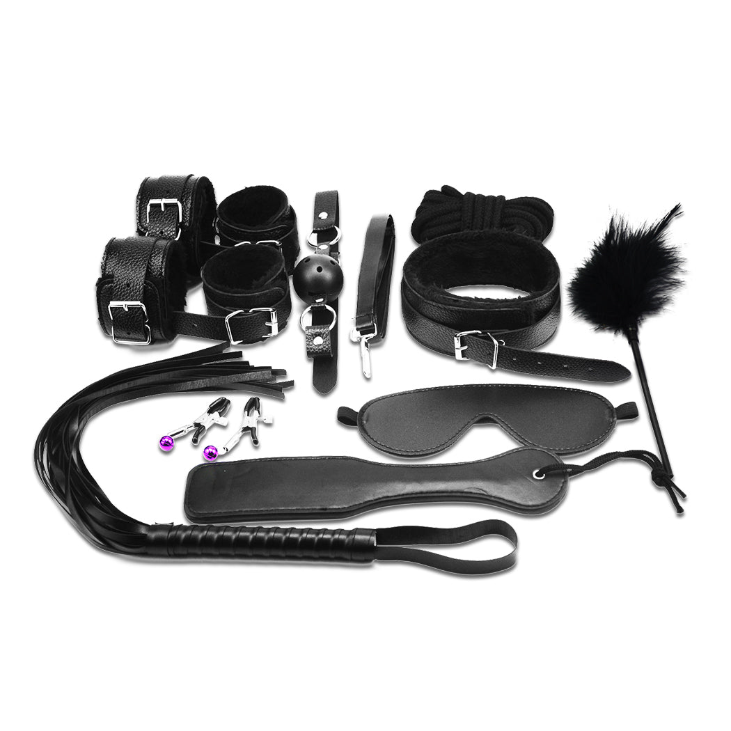 14 pcs Bondage Beginners/Starter Kit/Pack Cuffs Restraint Fetish Sex Toy BDSM